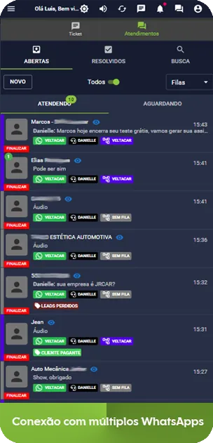 Segundo Print de Aplicativo/Sistema para ChatBot de WhatsApp