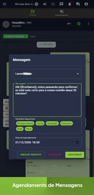 Aplicativo de ChatBot - Agendamento de Mensagens