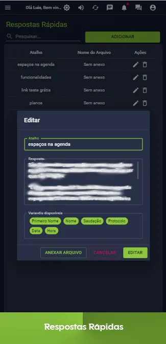 Aplicativo de ChatBot de WhatsApp - Respostas Rápidas