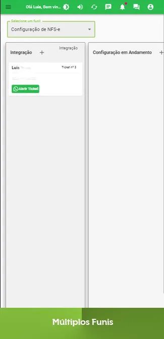 Aplicativo de ChatBot de WhatsApp - Múltiplos Funis de Venda