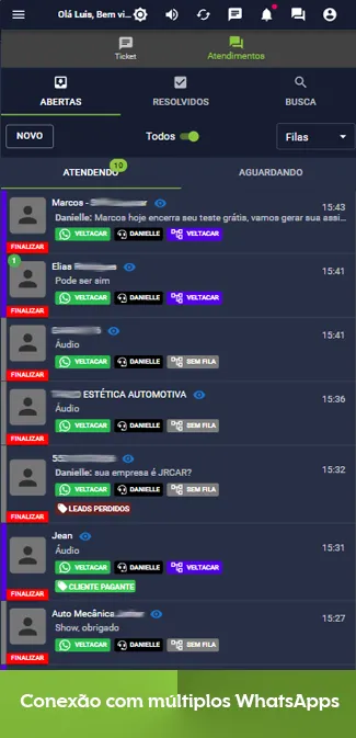 Aplicativo de ChatBot de WhatsApp - Múltiplos números